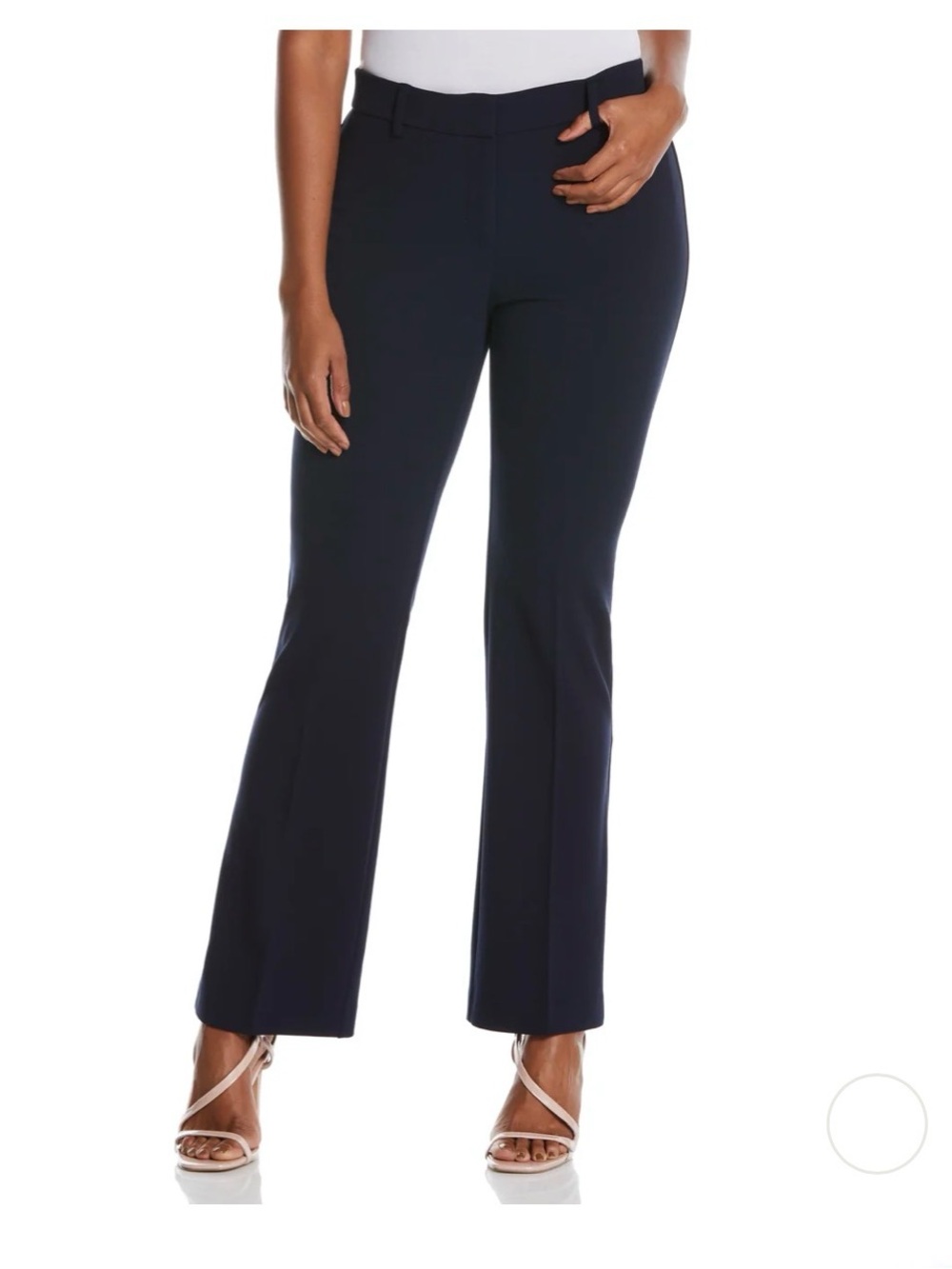 NWT Rafaella classic Fit 
higher rise straight hip ankle length Black Pants. 12